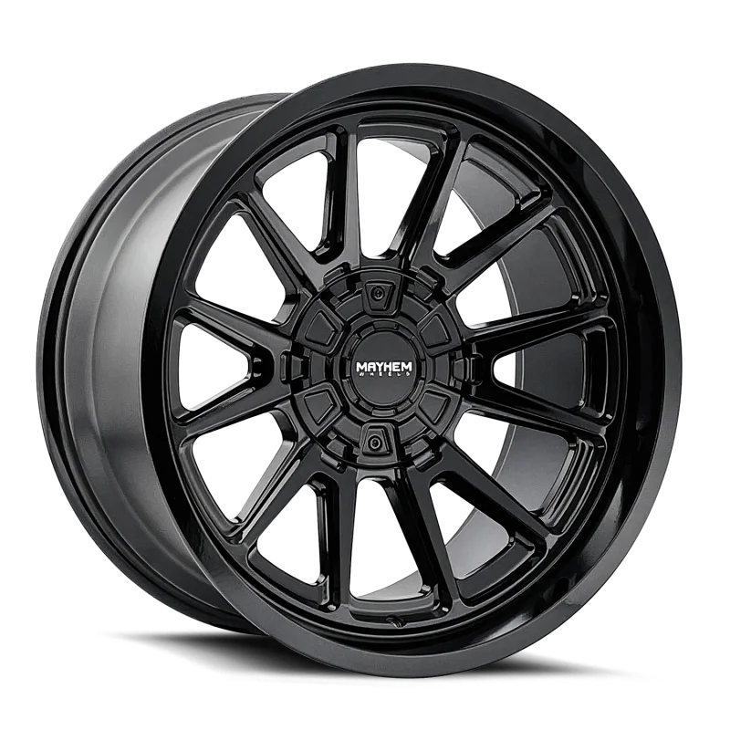 Mayhem 8116 Intrepid 20x9 / 6x135/139.7 BP / 0mm Offset / 106mm Hub Gloss Black Wheel