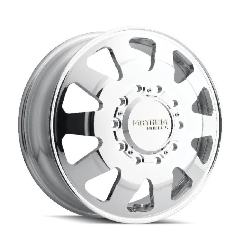 Mayhem 8181 Challenger Dually 22x8.25 / 10x225 BP / 169mm Offset / 170.1mm Hub Polished Wheel - Side View