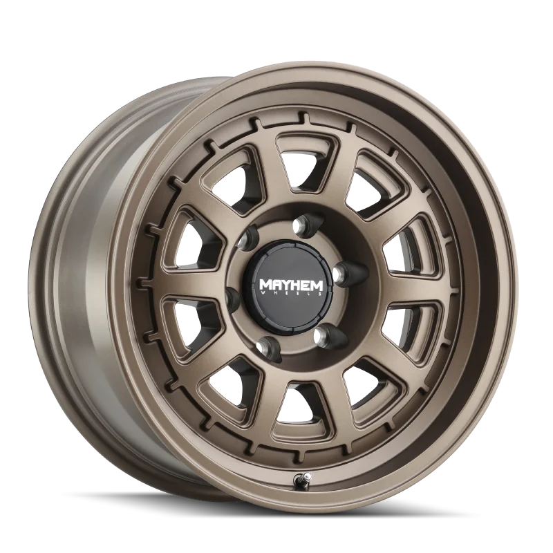 Mayhem 8303 Voyager 15x7 / 5x100 BP / 15mm Offset / 56.1mm Hub Dark Bronze Wheel - Main Product View