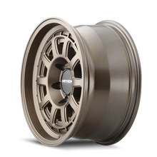 Load image into Gallery viewer, Mayhem 8303 Voyager 15x7 / 5x100 BP / 15mm Offset / 56.1mm Hub Dark Bronze Wheel - Side View