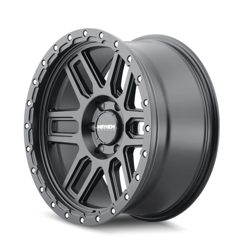 Mayhem 8304 Delta 17x9 / 5x127 BP / -12mm Offset / 78.1mm Hub Matte Black Wheel - Side View