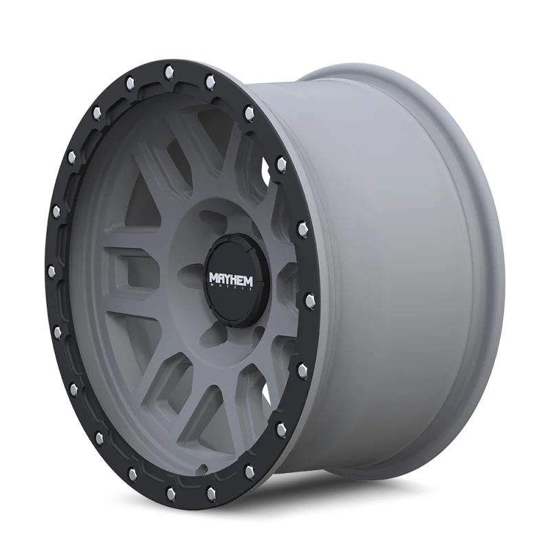 Mayhem 8304 Delta 17x9 / 6x139.7 BP / 0mm Offset / 106mm Hub Matte Gunmetal w/ Matte Black Lip Wheel - Main Product View