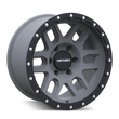 Load image into Gallery viewer, Mayhem 8304 Delta 17x9 / 6x139.7 BP / -12mm Offset / 106mm Hub Matte Gunmetal- Matte Black Lip Wheel - Side View