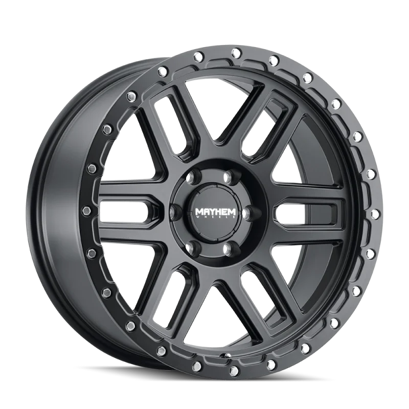 Mayhem 8304 Delta 20x9 / 8x170 BP / -12mm Offset / 125.2mm Hub Matte Black Wheel - Main Product View