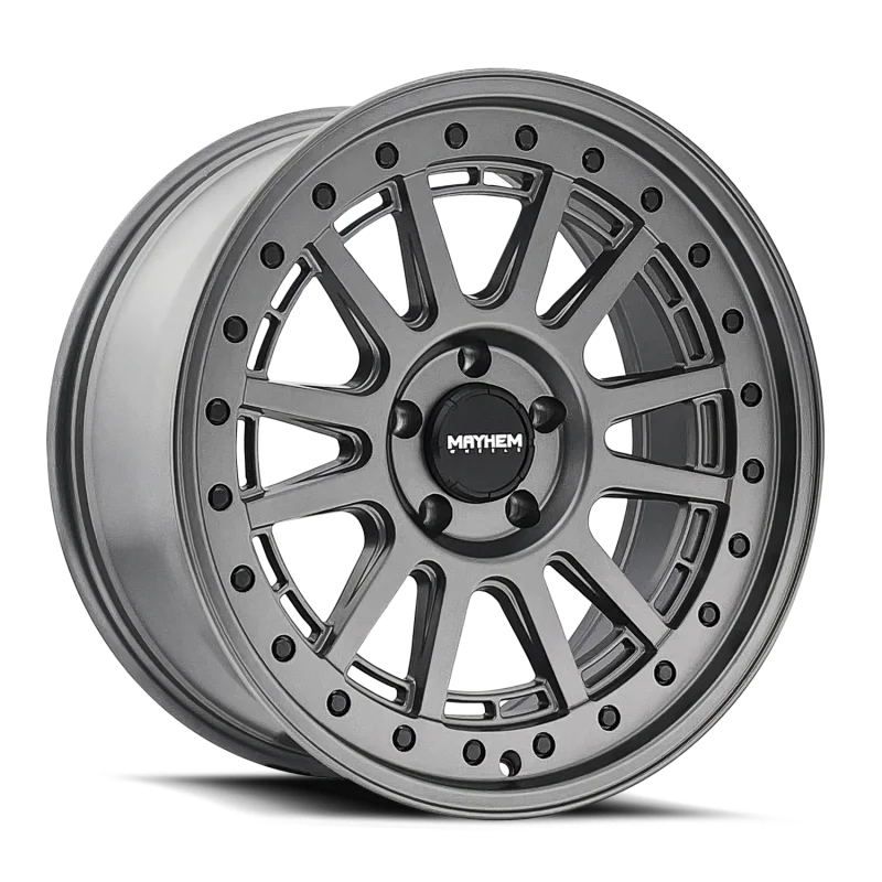 Mayhem 8305 Compass 15x7 / 5x100 BP / 15mm Offset / mm Hub Matte Gunmetal Wheel