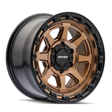 Load image into Gallery viewer, Mayhem 8306 Ridgeline 17x8.5 / 6x139.7 BP / 6mm Offset / 106.1mm Hub Satin Bronze/Black Lip Wheel