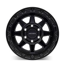 Load image into Gallery viewer, Mayhem 8306 Ridgeline 17x8.5 / 6x139.7 BP / -6mm Offset / 106.1mm Hub Satin Black Wheel - Side View