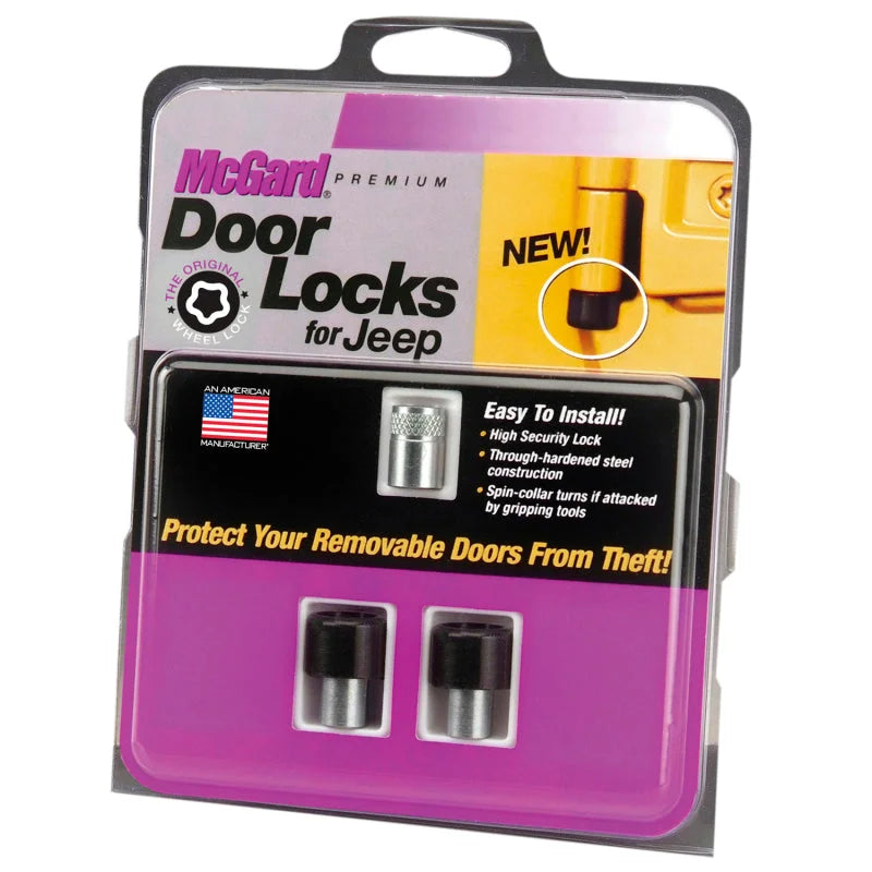 McGard 07-17 Jeep Wrangler JK / Unlimited JK 2-Door Lock Set - (2 Locks) - Side View