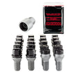 Load image into Gallery viewer, McGard 4 Lug Hex Install Kit w/Locks (Cone Seat Bolt) M12X1.25 / 17mm Hex / 22.0mm Shank L. - Black - Back View