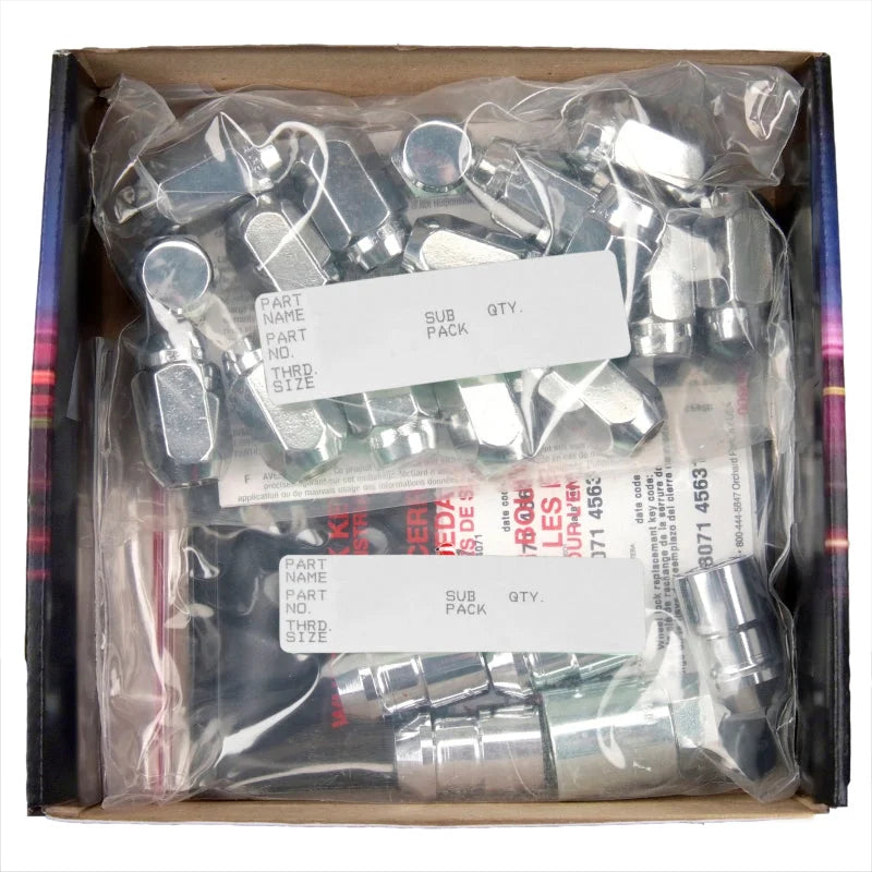 McGard 4 Lug Hex Install Kit w/Locks (Cone Seat Nut) 1/2-20 / 13/16 Hex / 1.5in. Length - Chrome - Installation View