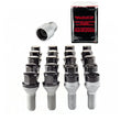 Load image into Gallery viewer, McGard 5 Lug Hex Install Kit w/Locks (Cone Seat Bolt) M12X1.25 / 17mm Hex / 25.6mm Shank L. - Black - Side View
