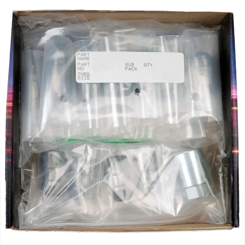 McGard 5 Lug Hex Install Kit w/Locks (Cone Seat Nut / Bulge) M12X1.5 / 3/4 Hex / 1.45in. L - Black - Installation View