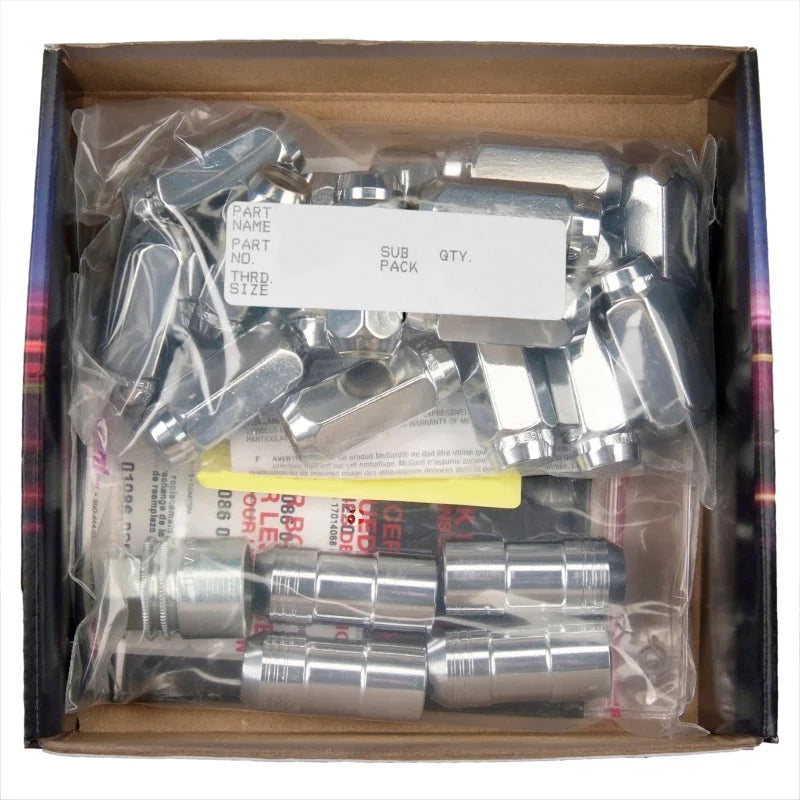 McGard 6 Lug Hex Install Kit w/Locks (Cone Seat Nut) M14X2.0 / 13/16 Hex / 2.25in. Length - Chrome - Installation View