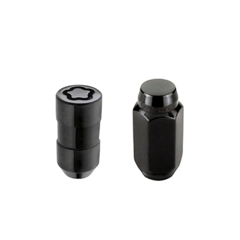 McGard 8 Lug Hex Install Kit w/Locks (Cone Seat Nut) M14X1.5 / 22mm Hex / 1.635in. Length - Black - Back View