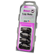 Load image into Gallery viewer, McGard Hex Lug Nut (Cone Seat Bulge Style) 1/2-20 / 3/4 Hex / 1.45in. Length (4-pack) - Black - Side View
