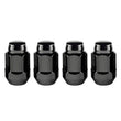 Load image into Gallery viewer, McGard Hex Lug Nut (Cone Seat Bulge Style) M12X1.5 / 3/4 Hex / 1.45in. Length (4-Pack) - Black - Main Product View