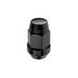 Load image into Gallery viewer, McGard Hex Lug Nut (Cone Seat Bulge Style) M14X1.5 / 22mm Hex / 1.635in. Length (4-Pack) - Black - Side View