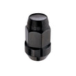 Load image into Gallery viewer, McGard Hex Lug Nut (Cone Seat Bulge Style) M14X1.5 / 22mm Hex / 1.945in. Length (4-Pack) - Black - Installation View