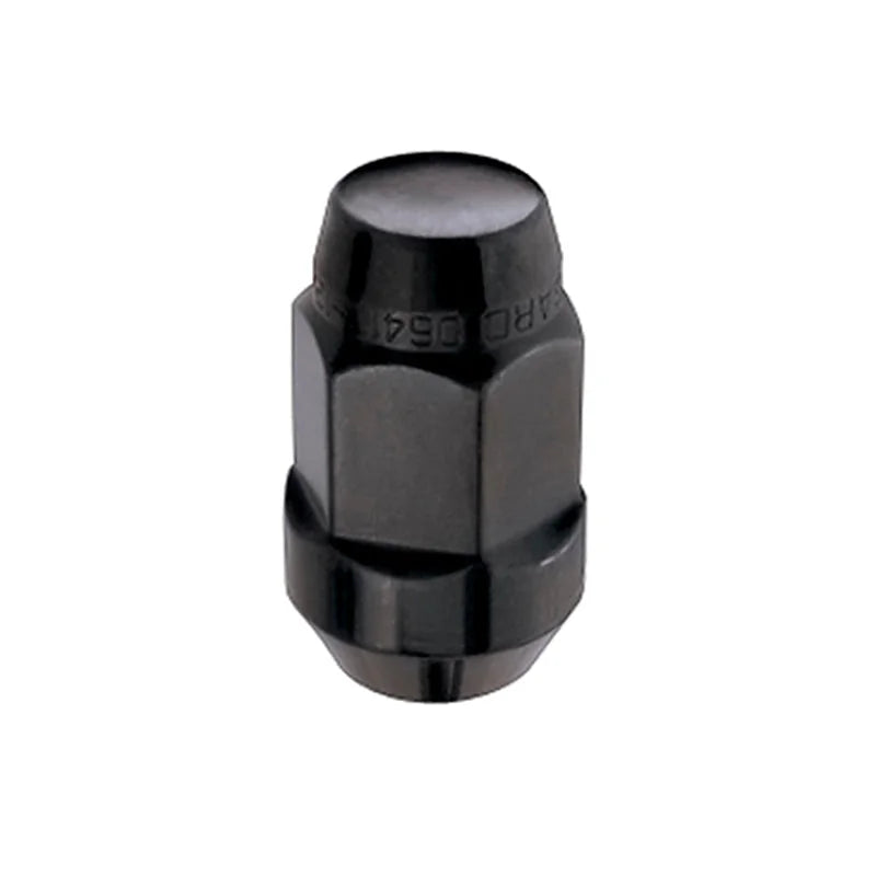 McGard Hex Lug Nut (Cone Seat Bulge Style) M14X1.5 / 22mm Hex / 1.945in. Length (4-Pack) - Black - Installation View