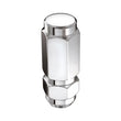 Load image into Gallery viewer, McGard Hex Lug Nut (Cone Seat / Duplex) 9/16-18 / 7/8 Hex / 2.5in. Length (8-Pack) - Chrome - Side View
