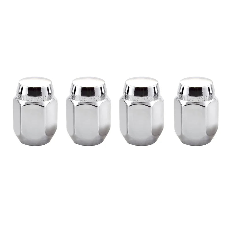 McGard Hex Lug Nut (Cone Seat) M12X1.25 / 13/16 Hex / 1.28in. Length (4-Pack) - Chrome - Detail View