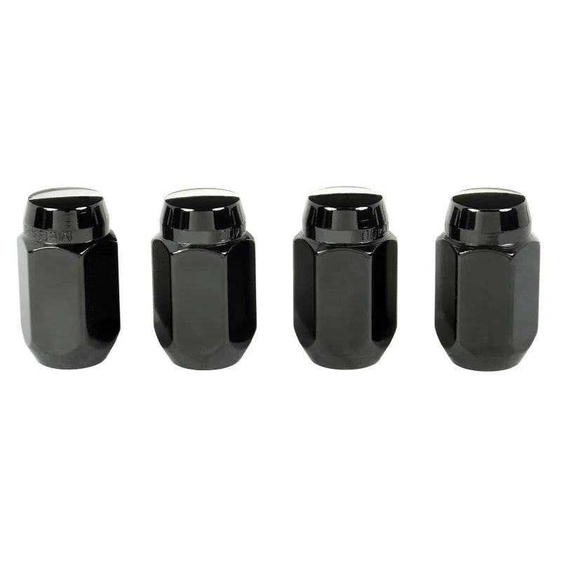 McGard Hex Lug Nut (Cone Seat) M12X1.5 / 13/16 Hex / 1.5in. Length (4-pack) - Black - Detail View