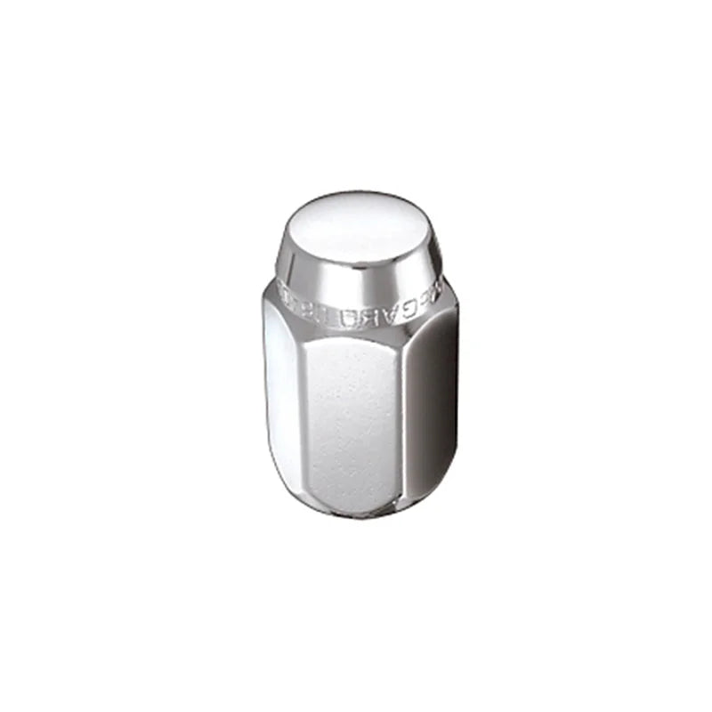 McGard Hex Lug Nut (Cone Seat) M12X1.5 / 13/16 Hex / 1.5in. Length (4-Pack) - Chrome - Side View