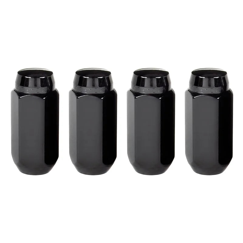 McGard Hex Lug Nut (Cone Seat) M14X1.5 / 22mm Hex / 1.945in. Length (4-Pack) - Black - Side View