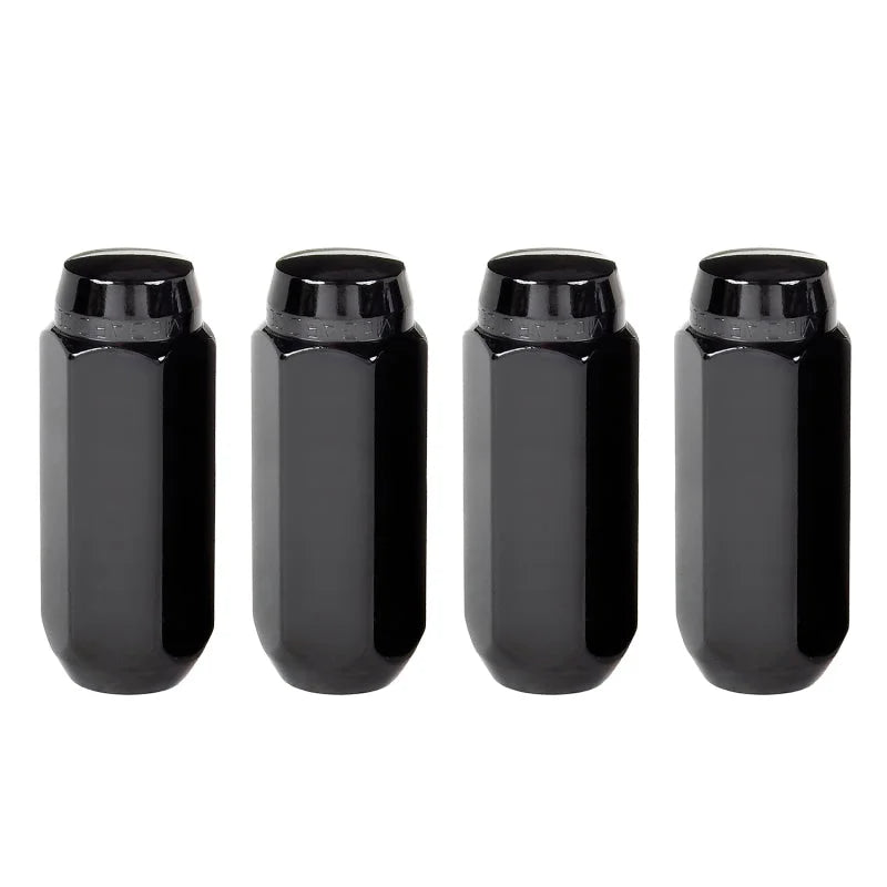 McGard Hex Lug Nut (Cone Seat) M14X2.0 / 13/16 Hex / 2.25in. Length (4-Pack) - Black - Main Product View