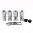 Load image into Gallery viewer, McGard Hex Lug Nut (Drag Racing Reg. Shank) 7/16-20 / 13/16 Hex / 1.86in. Length (4-Pack) - Chrome - Detail View