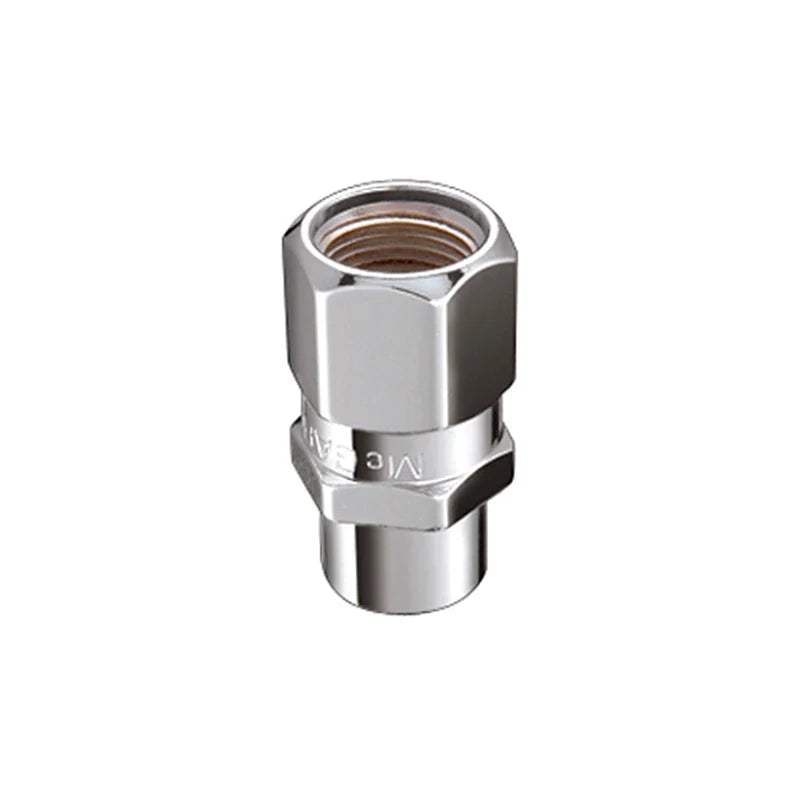 McGard Hex Lug Nut (Drag Racing Short Shank) 1/2-20 / 13/16 Hex / 1.6in. Length (4-Pack) - Chrome - Main Product View