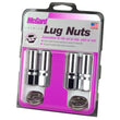 Load image into Gallery viewer, McGard Hex Lug Nut (Drag Racing X-Long Shank) 1/2-20 / 13/16 Hex / 2.475in. Length (4-Pack) - Chrome - Detail View