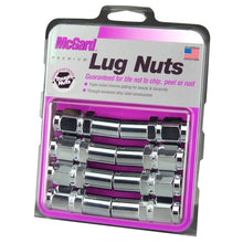 Load image into Gallery viewer, McGard Hex Lug Nut (Long Shank - 1in. / Duplex) - 9/16-18 / 7/8 Hex / 2.425in. L (8-Pack) - Chrome - Detail View