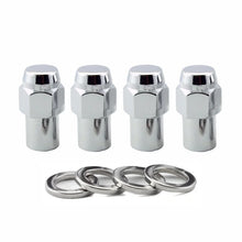 Load image into Gallery viewer, McGard Hex Lug Nut (Reg. Shank - .746in.) 7/16-20 / 13/16 Hex / 1.65in. Length (4-Pack) - Chrome - Main Product View