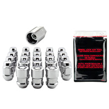 Load image into Gallery viewer, McGard Jeep Wrangler Install Kit (Cone / Bulge) 1/2-20 / 3/4 Hex / (18 Lug Nuts / 5 Locks) - Chrome - Back View