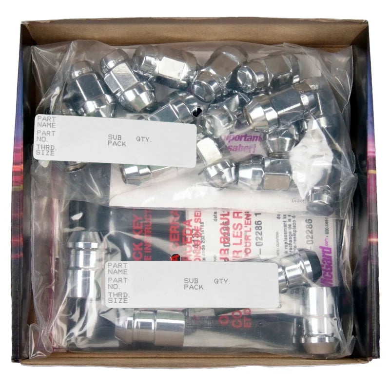 McGard Jeep Wrangler Install Kit (Cone / Bulge) 1/2-20 / 3/4 Hex / (18 Lug Nuts / 5 Locks) - Chrome - Installation View