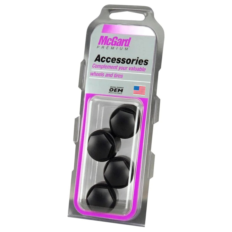 McGard Nylon Lug Caps For PN 24010-24013 (4-Pack) - Black - Side View