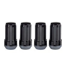 Load image into Gallery viewer, McGard SplineDrive Lug Nut (Cone Seat) 1/2-20 / 1.60in. Length (4-Pack) - Black (Req. Tool) - Main Product View