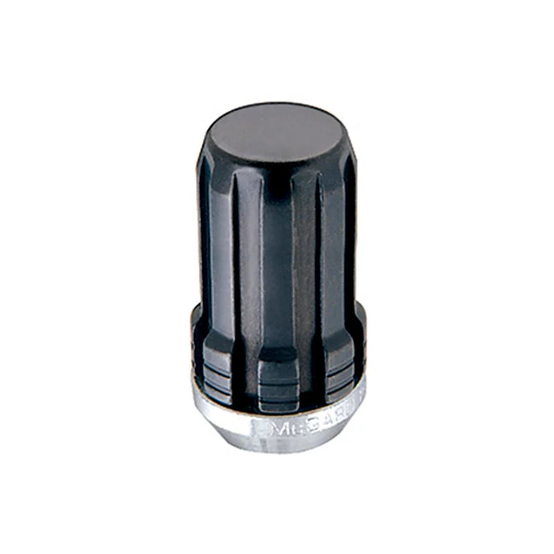 McGard SplineDrive Lug Nut (Cone Seat) 1/2-20 / 1.60in. Length (4-Pack) - Black (Req. Tool) - Side View