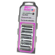 Load image into Gallery viewer, McGard SplineDrive Lug Nut (Cone Seat) 1/2-20 / 1.60in. Length (4-Pack) - Chrome (Req. Tool) - Side View