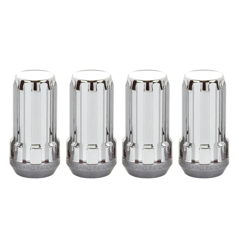 McGard SplineDrive Lug Nut (Cone Seat) 1/2-20 / 1.60in. Length (4-Pack) - Chrome (Req. Tool) - Installation View