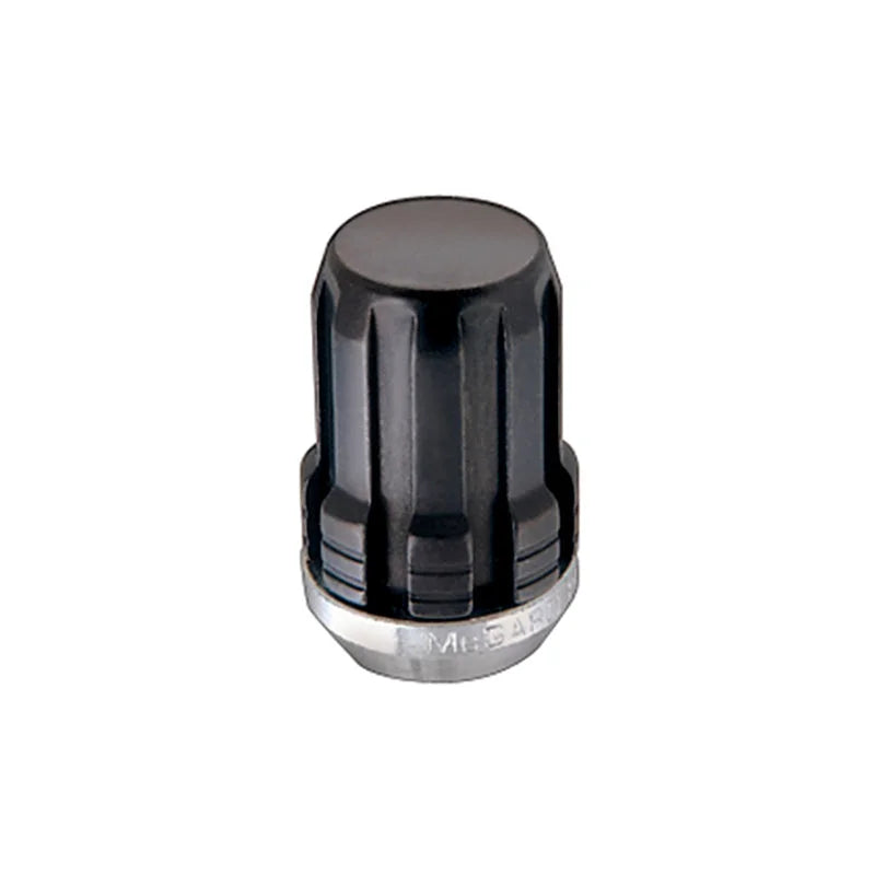 McGard SplineDrive Lug Nut (Cone Seat) M12X1.25 / 1.24in. Length (4-Pack) - Black (Req. Tool) - Side View