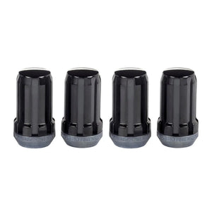 McGard SplineDrive Lug Nut (Cone Seat) M14X1.5 / 1.648in. Length (4-Pack) - Black (Req. Tool) - Main Product View
