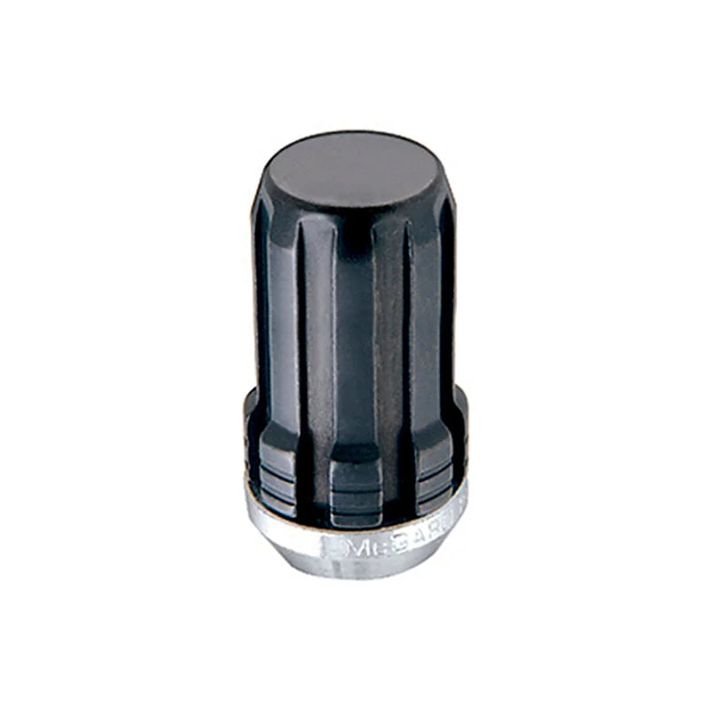 McGard SplineDrive Lug Nut (Cone Seat) M14X1.5 / 1.935in. Length (4-Pack) - Black (Req. Tool) - Side View
