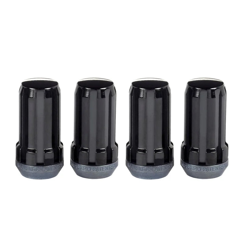 McGard SplineDrive Lug Nut (Cone Seat) M14X1.5 / 1.935in. Length (4-Pack) - Black (Req. Tool) - Installation View