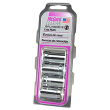 Load image into Gallery viewer, McGard SplineDrive Lug Nut (Cone Seat) M14X1.5 / 1.935in. Length (4-Pack) - Chrome (Req. Tool) - Side View