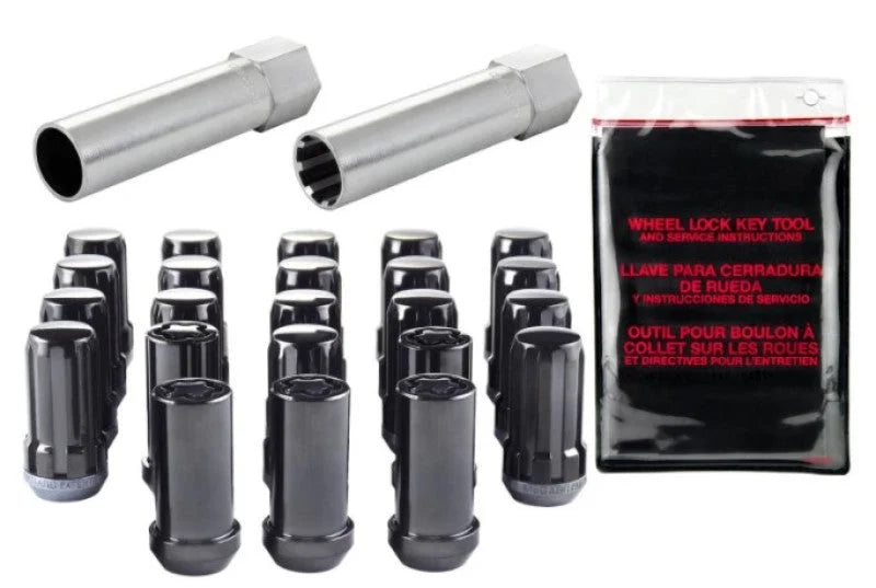 McGard SplineDrive Tuner 23-PC Jeep JL Install Kit w/Locks & Tool (Cone) M14X1.5 / 22m Hex - Black - Additional View 5