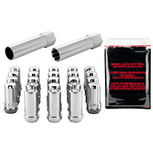 Load image into Gallery viewer, McGard SplineDrive Tuner 23-PC Jeep JL Install Kit w/Locks &amp; Tool (Cone) M14X1.5 / 22m Hex - Chrome - Back View