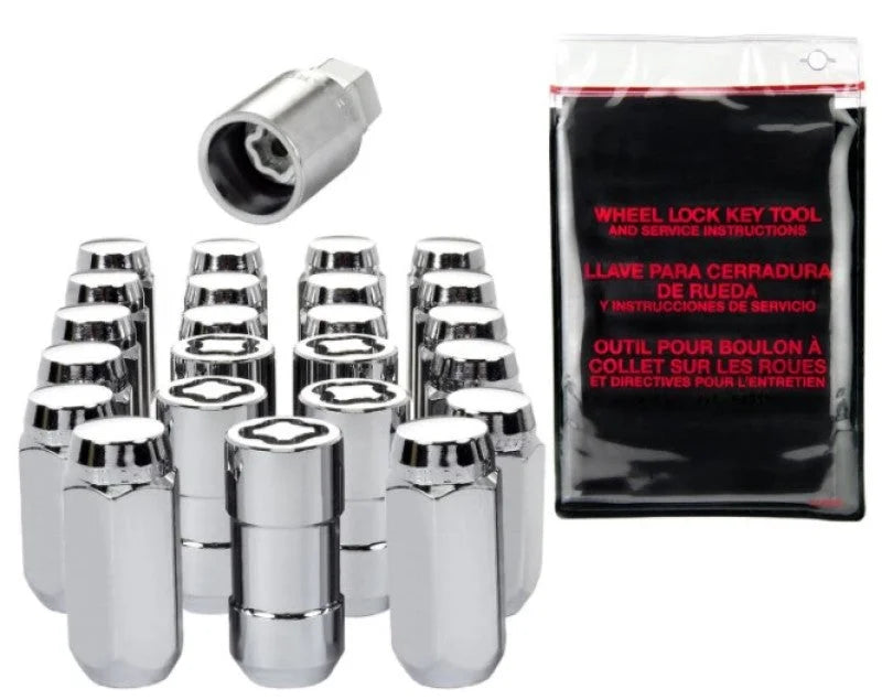 McGard SplineDrive Tuner 23-PC Jeep JL Install Kit w/Locks & Tool (Cone) M14X1.5 / 22m Hex - Chrome - Additional View 5