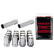 Load image into Gallery viewer, McGard SplineDrive Tuner 4 Lug Install Kit w/Locks &amp; Tool (Cone) M12X1.25 / 13/16 Hex - Chrome - Side View